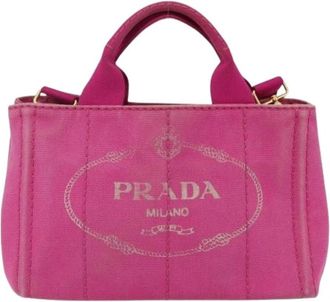 Prada Pre-owned Canvas Mini Tas - Dames - Vintage Mini Tas - Roze - ONE Size - Vintage