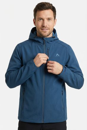 McKinley Outdoorjacke MCKINLEY He.-Jacke Mt. Watana M, Herren, Gr. XXL, blau (melange, navy), Obermaterial: 100% Polyester, unifarben, eingesetzt eingefasste K