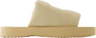 Burberry Womens Padded Lambskin Slipper Beige