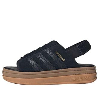 adidas (WMNS) adidas Gazelle Bold Sandals Core Black Snakeskin HQ4688