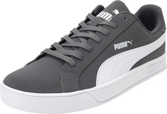 Puma Smash Vulc Unisex Adult Trainers, Grey Steel Gray White, 9 UK
