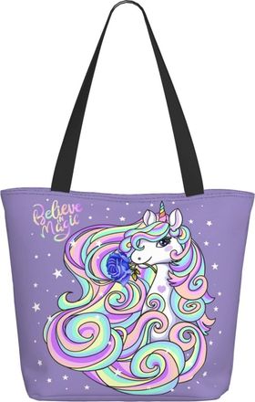 AOOEDM Cartoon Unicorns Horse Ladies Shopping Bag 13x11x7in.The Perfect ValentineS Day Gift.It Is The Best ValentineS Day Gift For Mom, Daughter, Wife,Etc