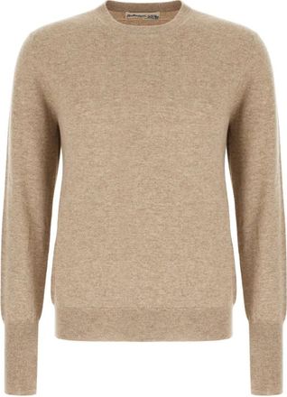 Ballantyne Truien & Vesten, Heren, Beige, M, Kasjmier, Ronde hals gebreid