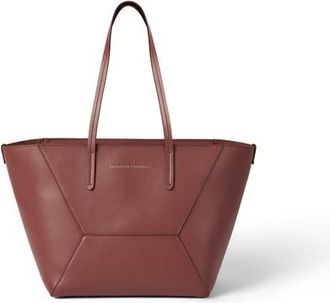 Brunello Cucinelli Calfskin small BC Duo bag in Firebrick at Nordstrom