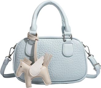 Generic Womens Handbag Fashion Boston Handbag(Blue,One)