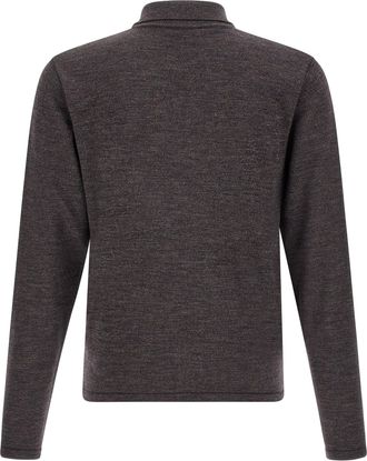 Christophe Lemaire Merino Wool Polo Shirt - Brown