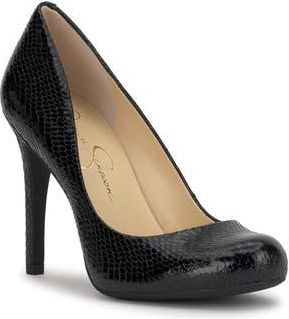 Jessica Simpson Cali Pump in Black/Black at Nordstrom Rack, Size 7.5