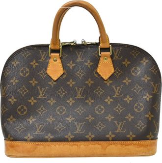 Louis Vuitton Alma Monogram Canvas Brown Canvas Handbag (Pre-Owned)