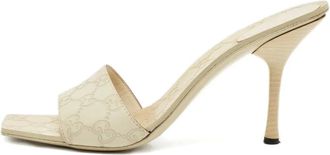 Gucci Sandali Guccissima con tacco a stiletto - Toni neutri