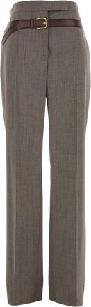 Prada Melange Cappuccino Tech Wool Pant
