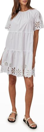 Rails Arielle Eyelet Tiered Mini Dress