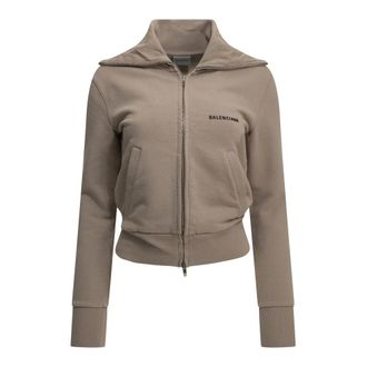 Balenciaga Zip-up sweatshirt - Dames - Sweatshirts & Hoodies - Roze - Maat: S Katoen