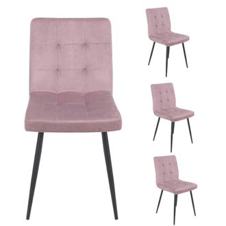 Vintahome Pack 4 sillas Mirlo rosa