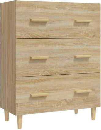 vidaXL Sideboard Sonoma Oak 70x34x90 cm Engineered Wood Vidaxl