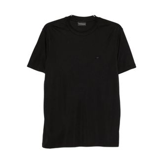 Emporio Armani Logo-Detail T-Shirt - Heren - T-shirts - Zwart - S - Tops