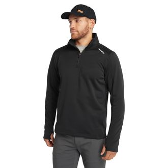 Timberland Timberland Mens 1/4 Zip Understory Fleece Top Outdoors Equipment, Jet Black, XL