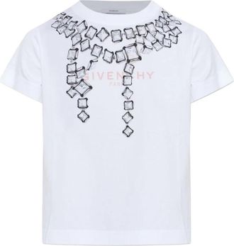 Givenchy Top - Dames - T-shirts - Wit - S - Nylon - Tops