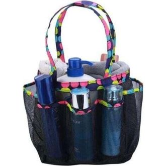 OEM Bolsa De Ducha De Malla Port&aacute;til Para El Ba&ntilde;o De La Residencia Estudiantil - Bolsa De Ducha Grande Para Acampar O Para El Gimnasio (negra)