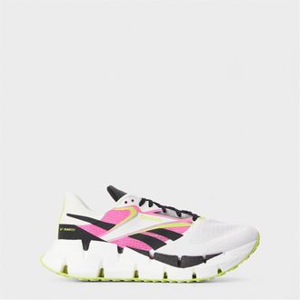 Reebok Womens Floatzig 1 Graphic Print Low Top Sneakers in Chalk/Black/Las - Size UK 4.5