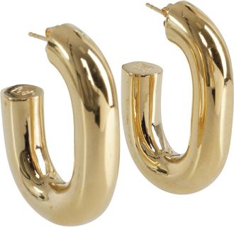 Paco Rabanne XL Link Hoop Oorbellen - Dames - Oorbellen - Geel - ONE Size - Accessoires