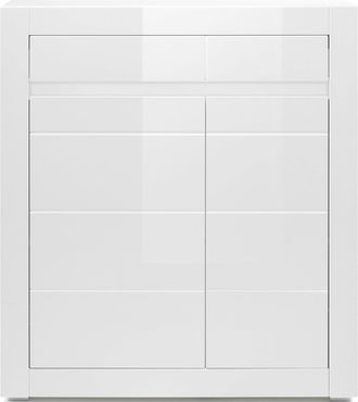 Inosign Kommode »Carat« Breite 100 cm, wird mit 2 Leisten geliefert (weiss und grau)