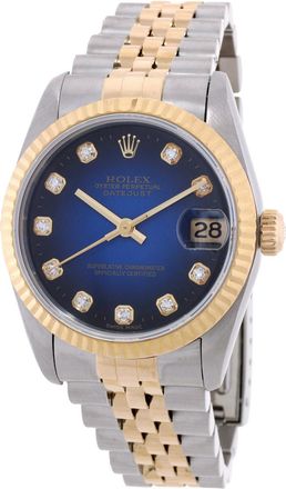 Rolex Pre-owned Pre-owned Rolex Datejust 31 Automatic Diamond Ladies Watch 68273 BLVDJ