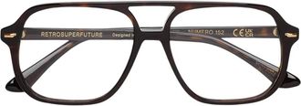 Retro Superfuture Numero 152 Optical Frame - unisex - Brillen - Bruin - 55 MM - Accessoires