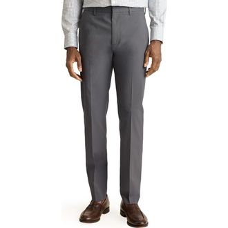 Bonobos Weekday Warrior Slim Fit Stripe Dress Pants in Tuesday Grey Fine Stripe at Nordstrom, Size 30 X 30