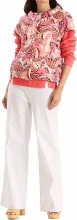 Tyler B&ouml;e Cap Sleeve Shelly Vest In Tucci Print