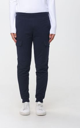 Emporio Armani Cotton Jersey Cargo Jogging Trousers with Contrast Logo