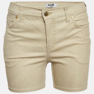 Moschino Jeans Gold Stretch Cotton Regular Shorts