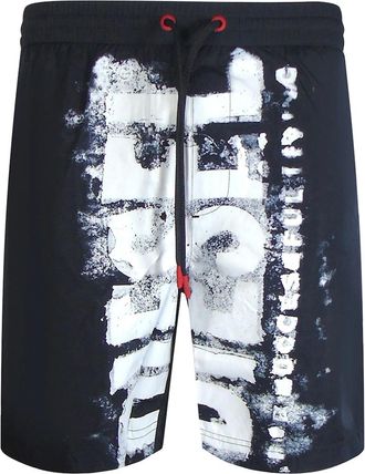 Diesel Mens Diesel BMBX-POWEL Black Beach Shorts - Size: 35/34/32