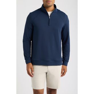G/Fore Brushed Back Quarter Zip Performance Pullover in Twilight at Nordstrom, Size Xx-Large