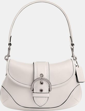 Coach Womens Soho Flap Bag In Regenerative Leather - White - One Size