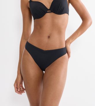 Triumph Bikini-Hose TRIUMPH Summer Twist Brazilian, Damen, Gr. 36, N-Gr, schwarz, Microfaser, Obermaterial: 77% Polyamid, 23% Elasthan, Badehosen Bikini-Hose,