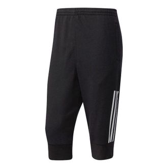adidas Mens adidas Stripe Printing Bundle Feet Sports Pants/Trousers/Joggers Black Z32382