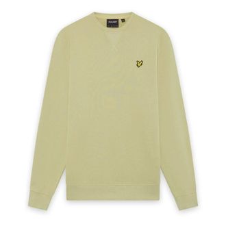 Lyle & Scott Sweatshirt met ronde hals - Heren - Sweatshirts & Hoodies - Groen - Maat: L Katoen