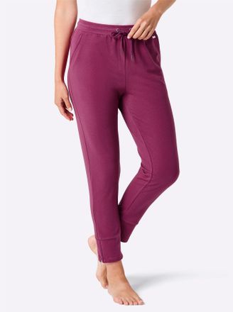 Feel Good Jerseyhose FEEL GOOD, Damen, Gr. 36/38, Normalgr&ouml;ssen, malve, 50% Baumwolle, 50% Polyester, unifarben, Hosen Jerseyhose