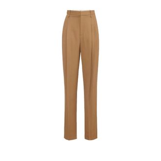 Elisabetta Franchi Broeken, Dames, Beige, S, Gabardine Broek