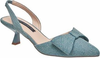 French Connection Croatia Slingback Kitten Heel in Denim at Nordstrom, Size 6