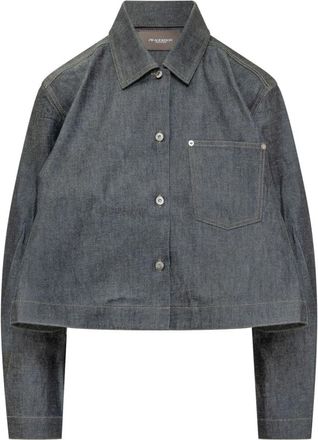 J.W.Anderson Flare Hem Shirt - Dames - Spijkeroverhemden - Blauw - S - Katoen - Overhemden