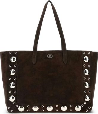 Valentino Garavani Nellcôte verfraaide shopper - Bruin