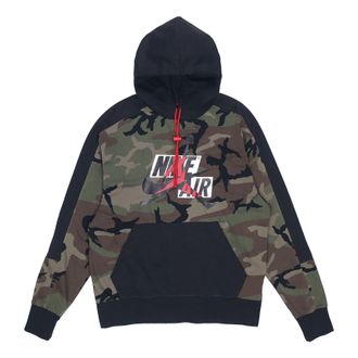 Nike Jordan Air Jordan Jumpman Hoodies Classics Camo Olive green CU2902-222