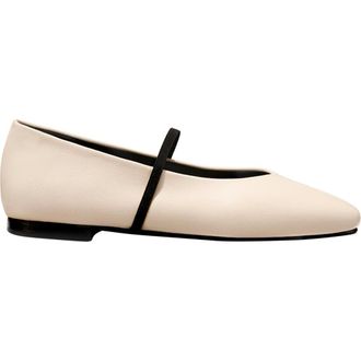 Margaux Eyewear The Phoebe Flats in Bone Nappa at Nordstrom, Size 37.5