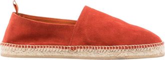 Scarosso Pablo suede espadrilles - men - Calf Leather/Jute/Jute/Calf Suede/Rubber - 43 - Red