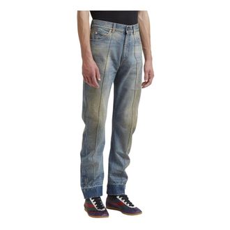 Gucci Heren, Jeans, Zwart, Maat: W31 Leer