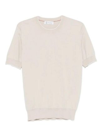 Brunello Cucinelli Cotton Lightweight Knit T-Shirt