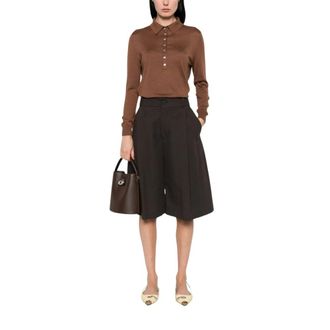 Be You Polo Shirt - Dames - Polos - Bruin - L - Nylon - Tops