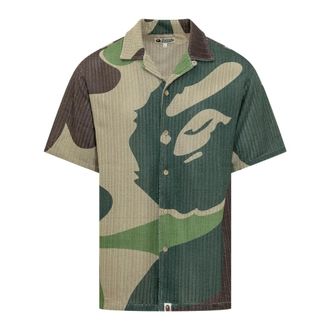 A Bathing Ape Mega ABC Camo Shirt - male - A BATHING APE - Short Sleeve Shirts - Multicolor - L - Shirts
