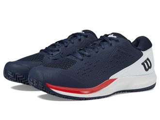 Wilson Rush Pro Ace Mens Tennis Shoes Navy Blazer/White/Wilson Red : 12.5 D - Medium, Synthetic